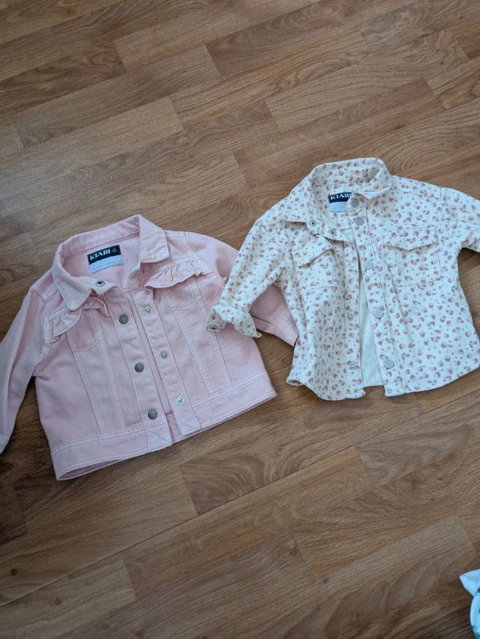 Lot de 2 vestes en jean 6 mois