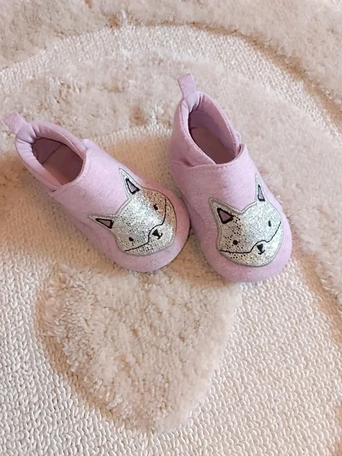 Chaussons bébé fille 12 mois 18-19