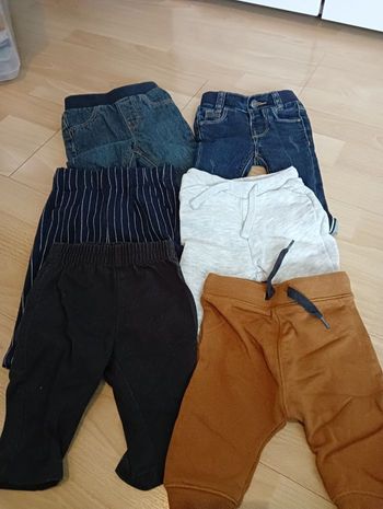 Lot 6 pantalons - 3 mois