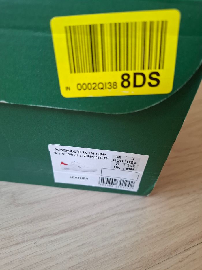 Baskets Lacoste t.42 Neuf jamais porte 100%Cuir valeur 145€ - photo numéro 10