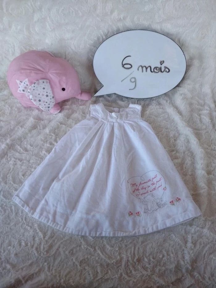 Robe velours Fille 6/9 mois Winnie Disney Baby 100% coton
