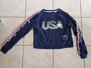 Sweat superdry taille S bleu