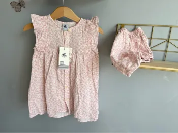Robe + bloomer Petit bateau fille 24 mois neuf