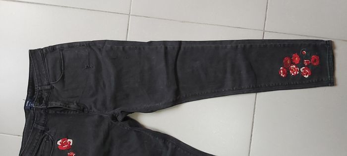 Jeans slim fit Motif fleur 40 - photo numéro 2