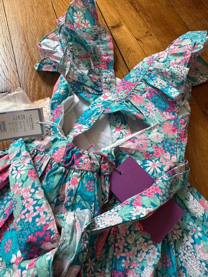 Magnifique robe neuve 3 ans jacadi Liberty neuve avec étiquette - photo numéro 7
