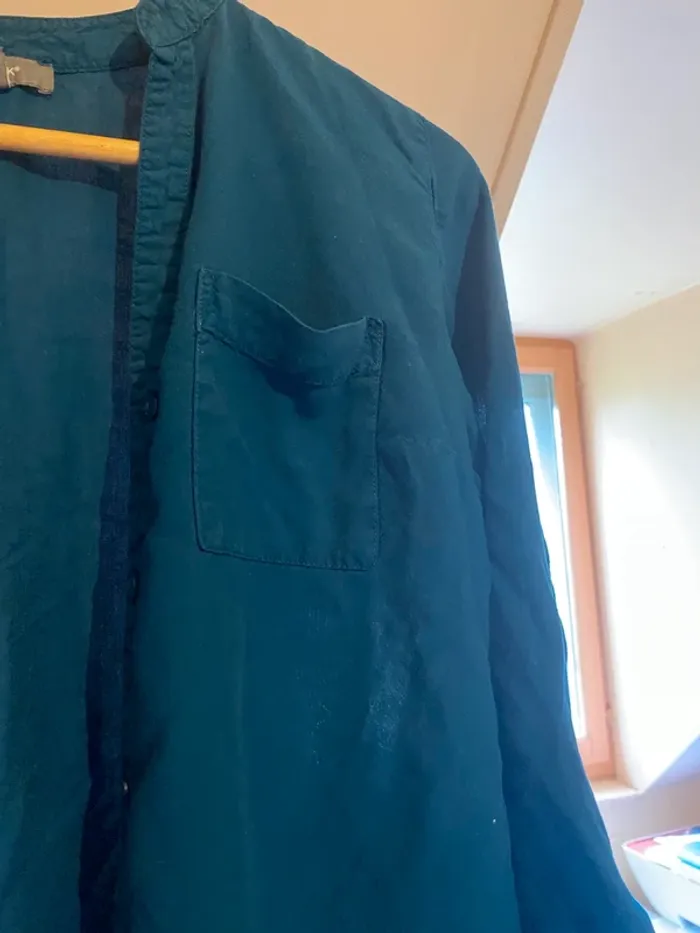 Chemise bleu petrole - photo numéro 3