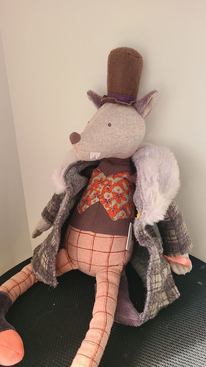 Peluche Poupée Loup le Gentleman - Il était une fois - photo numéro 4