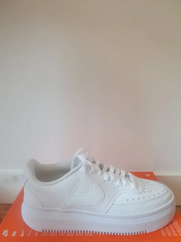 Nike Plateforme Court Vision Alta "full white"(42)
