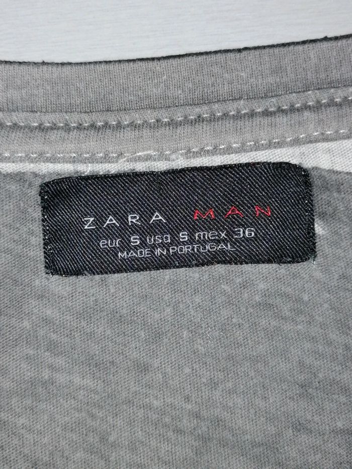 Tee-shirt gris Zara Eur S ou 16ans - photo numéro 5