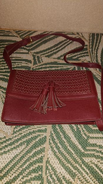 Sac bandoulière bordeaux