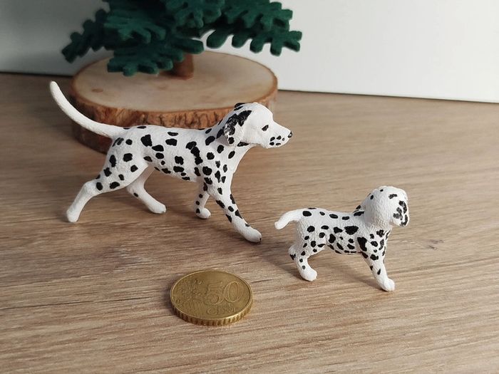 Schleich Chien dalmatien et son chiot Figurine Animal de compagnie - photo numéro 3