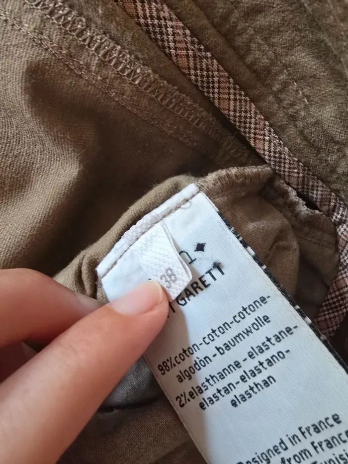 Pantalon velours sessun taille 38 patt garett - photo numéro 7