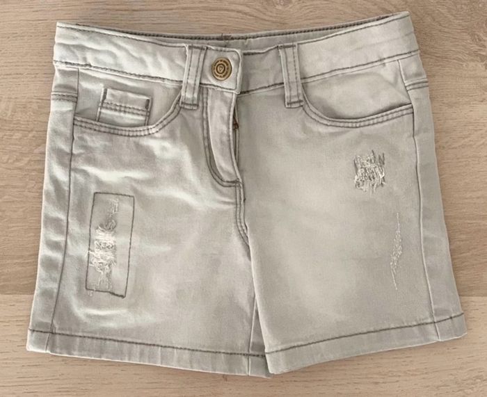 Short en jean noir délavé tape à l’œil 2 ans 24 mois