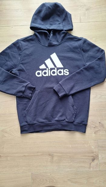 Adidas sweat à capuche bleu marine 14 ans