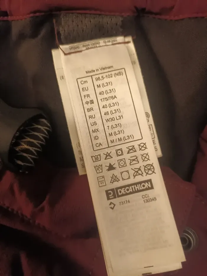 Pantalon trek randonnée Forclaz mt900 taille 40 M - photo numéro 12