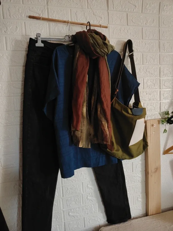 Ensemble 4 pièces bleu et vert - photo numéro 3