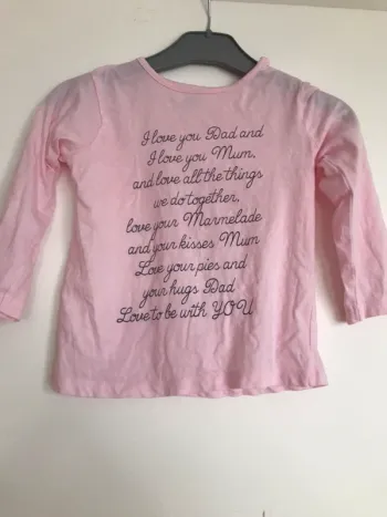 T shirt manches longues 24 mois neuf