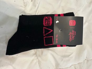 Paires de chaussettes sequins game Burger King
