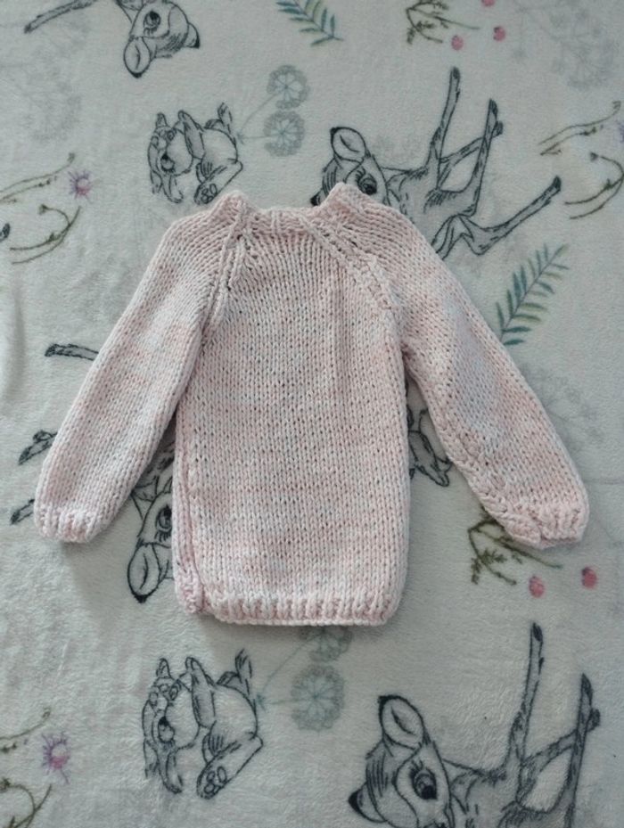 Pull fait main 36 mois