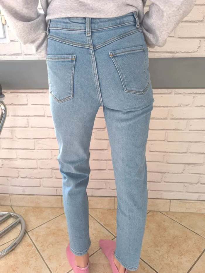 D4672 jeans mom fille 12 ans - photo numéro 2