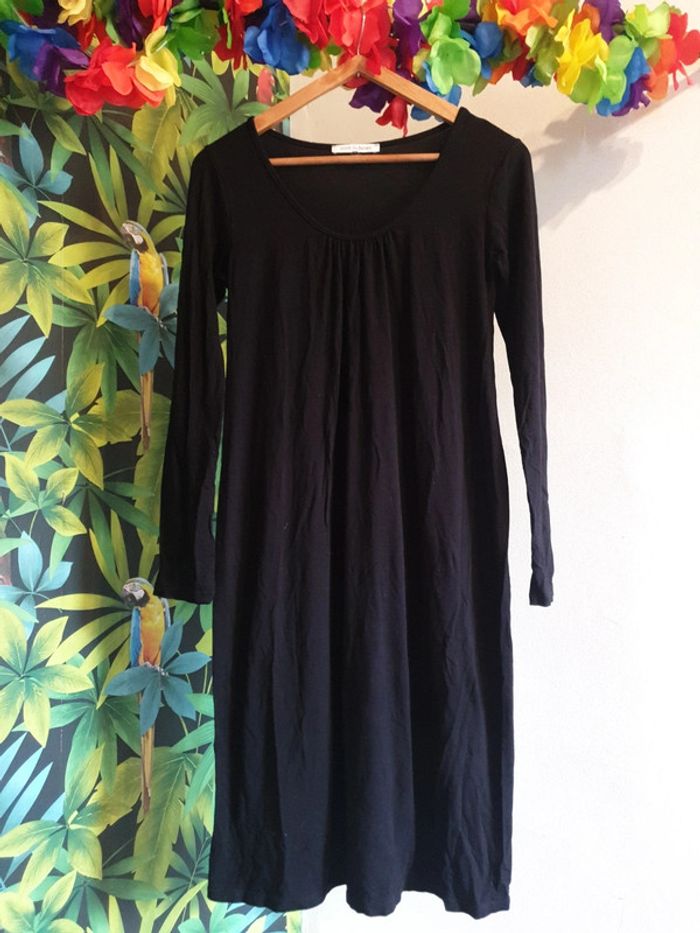 Robe longue mi-saison maternité