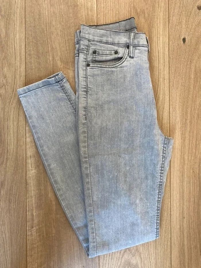Jeans Taille Haute gris clair Taille 38