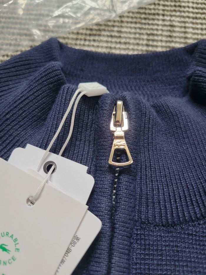 Veste Zippé Lacoste Bleue - photo numéro 4