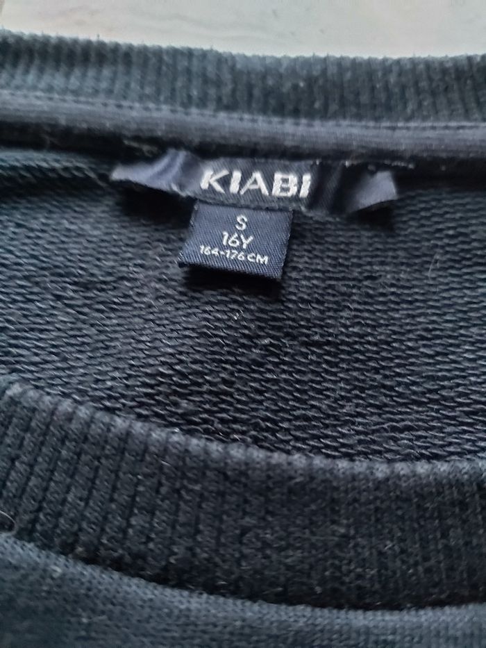 Sweat bleu marine avec inscriptions 16 ans ou S - photo numéro 2