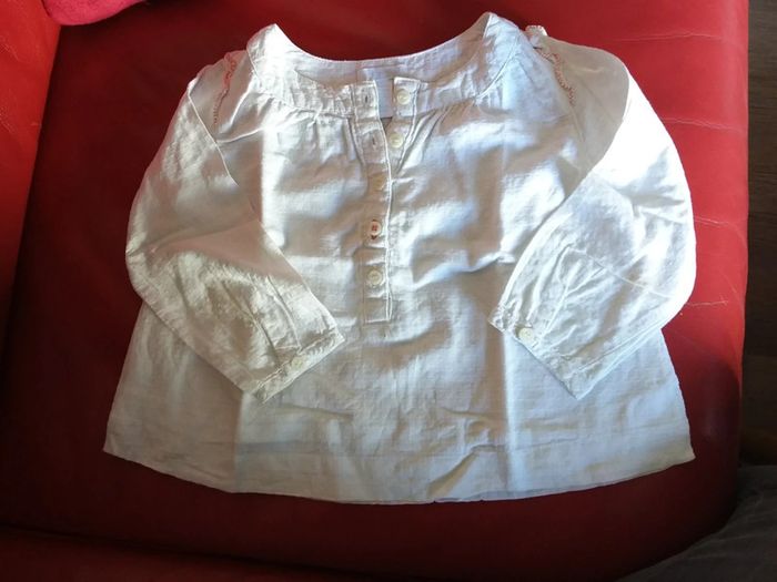 Tunique obaibi 23 mois blanche