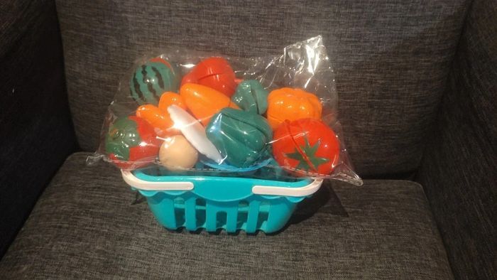 Fruit et légume à découper, Jouets éducatif de cuisine - photo numéro 1