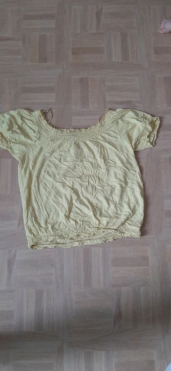 💛 Top jaune lumineux H&M T.38 | Chic & tendance | Réductions pour lots 🎉