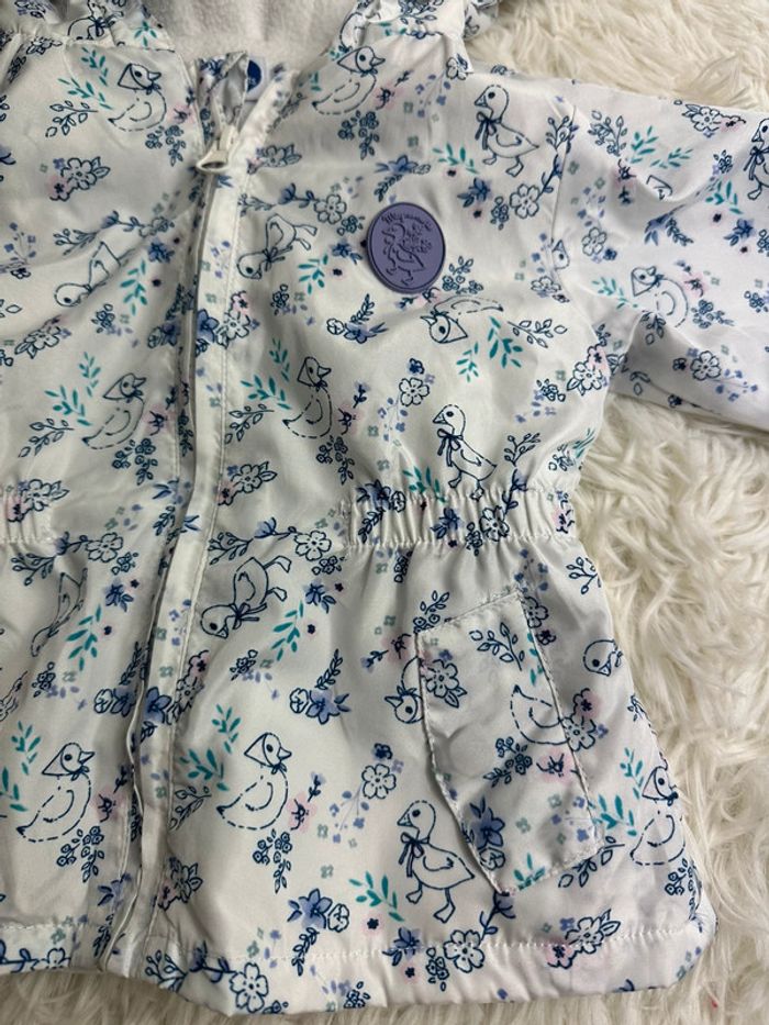 Veste imperméable et fourrée mots d’enfants taille 12 mois - photo numéro 2