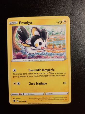 Carte Pokémon Emolga 2022 054/195