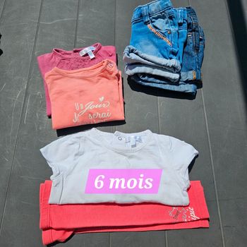 Lot 6 articles 6 mois fille