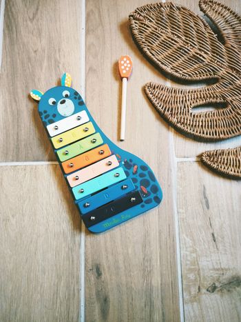🎶 Jeu d'éveil - Xylophone Panthère "Dans la Jungle" - marque Moulin Roty - 