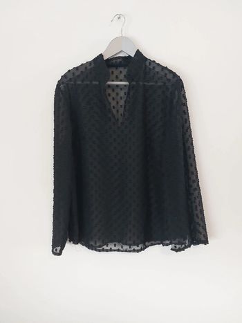Tunique noire transparente