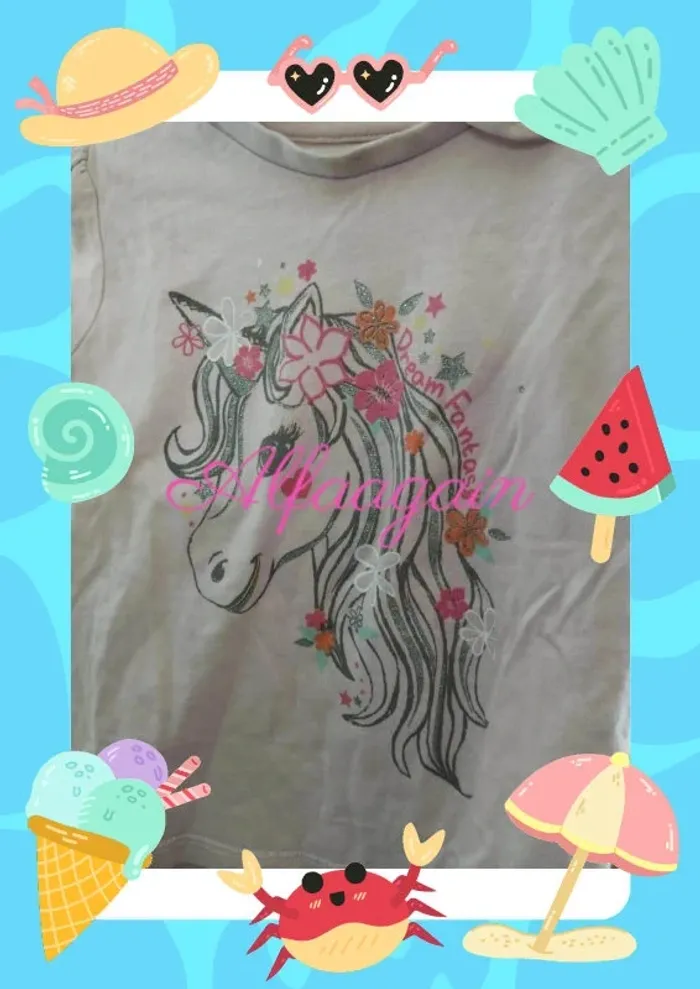 Lot salopette robe jean t-shirts 2ans - photo numéro 17