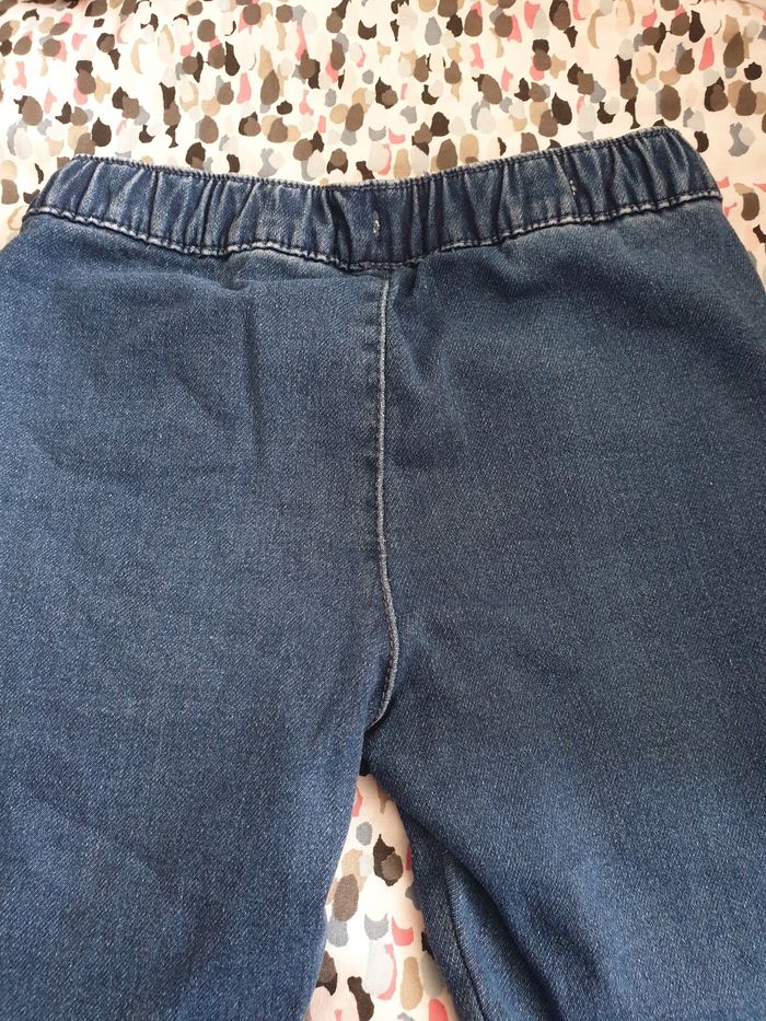 Jeans épais souple taille élastique tex 4 ans - photo numéro 7