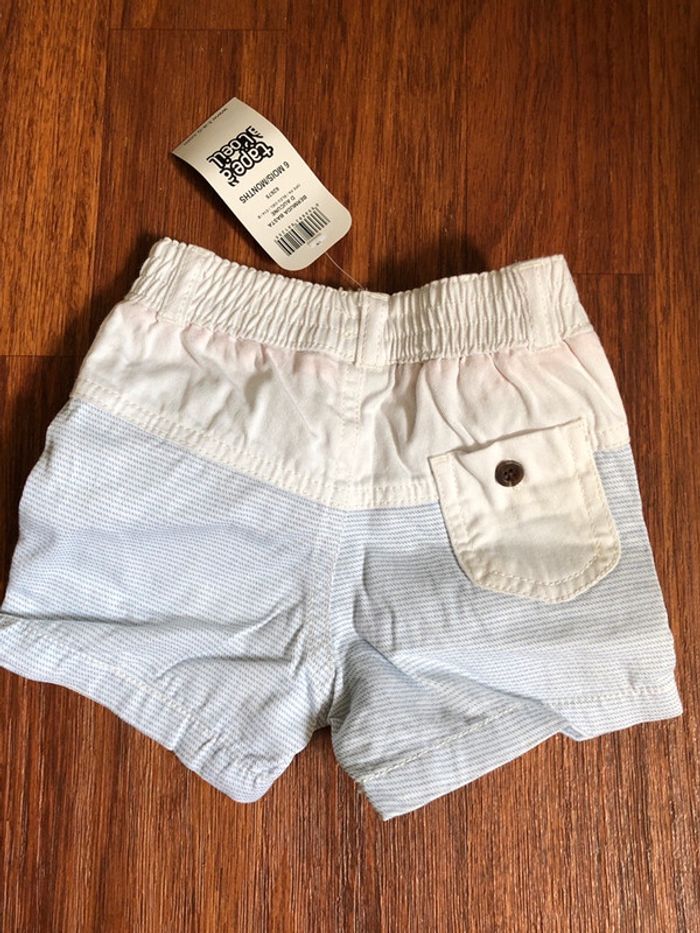 Short bleu et blanc 6 mois TAO - photo numéro 2
