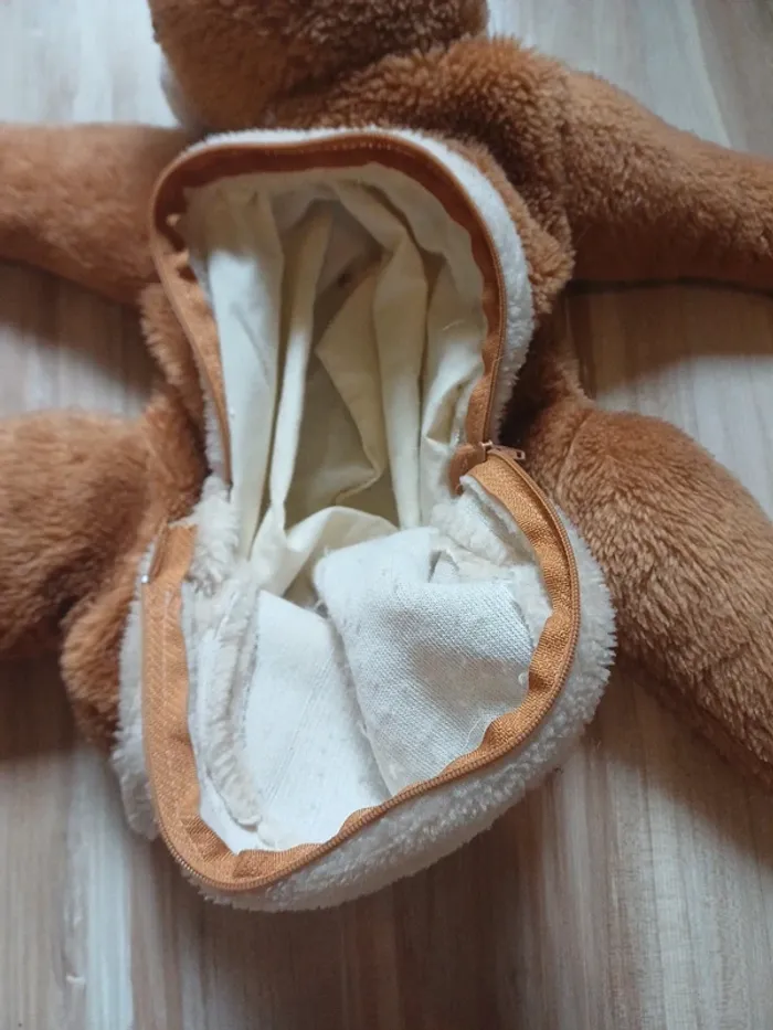Peluche ours range pyjama avec fermeture - photo numéro 4