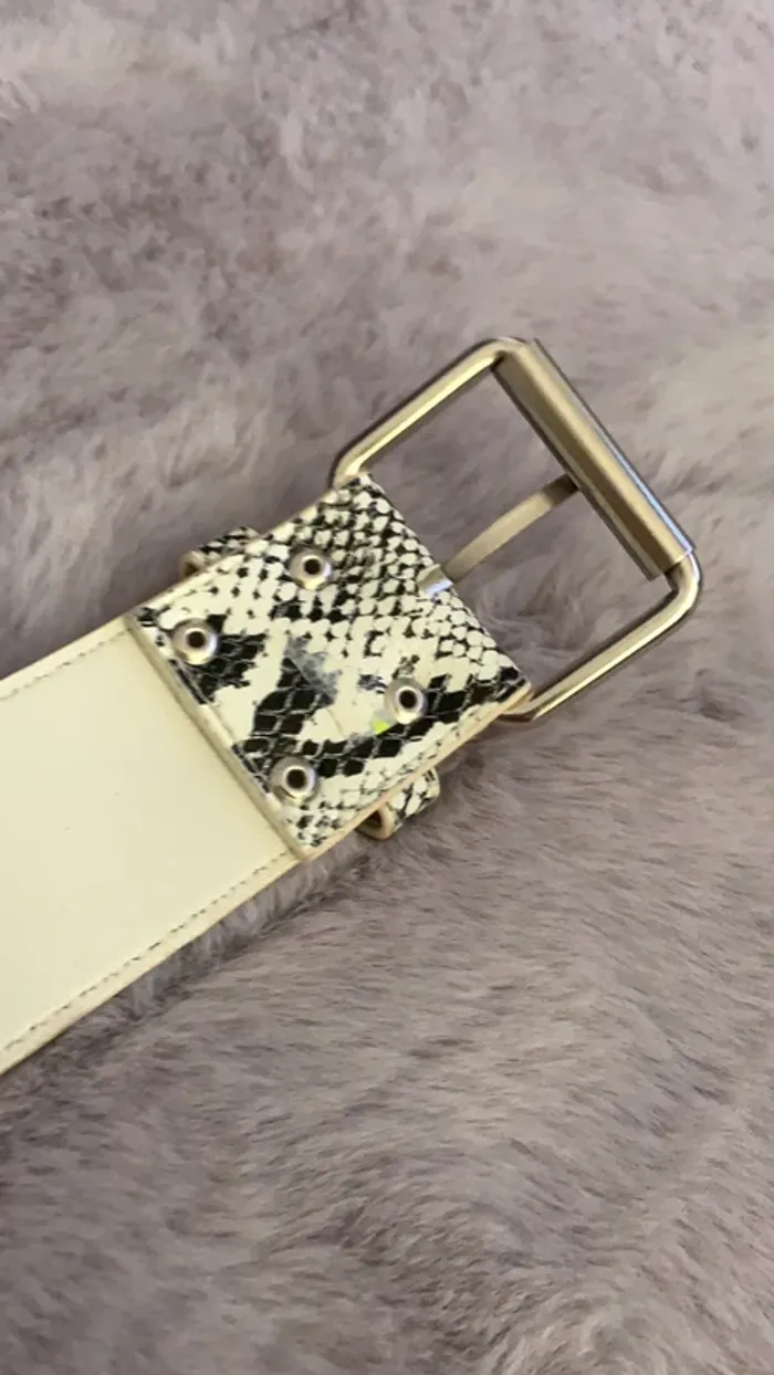 Ceinture femme motif python - photo numéro 6