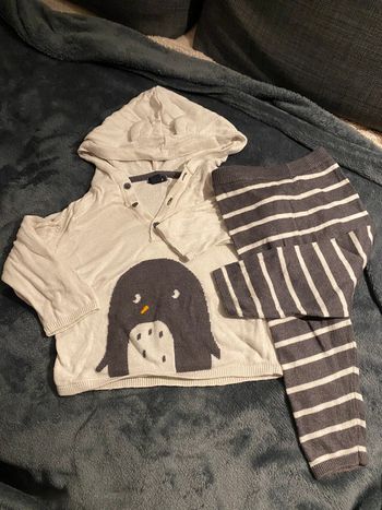 Ensemble haut manches longues / pantalon bébé 12m 1 an