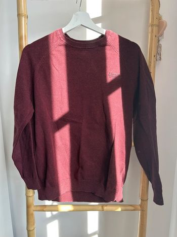 Pull bordeaux Superdry taille M