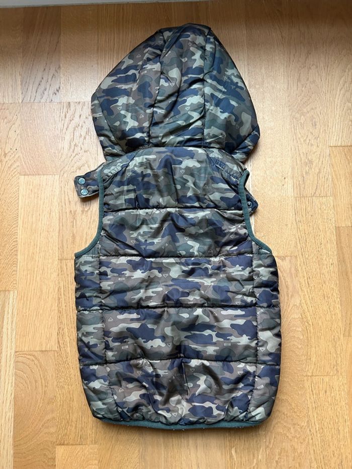 Doudoune sans manches à capuche doublée polaire militaire garçon Orchestra - photo numéro 9