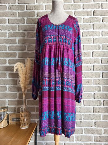 Robe imprimée ethnique Hippie chic- Coline