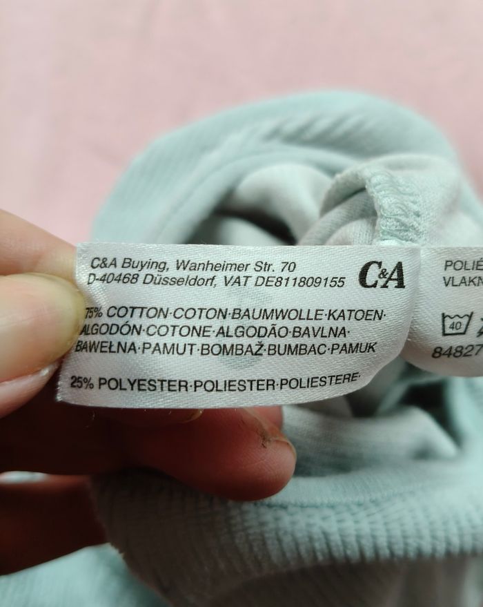 Pijama sans manches mixte C&A bleu ciel ourson 68 cm - photo numéro 7