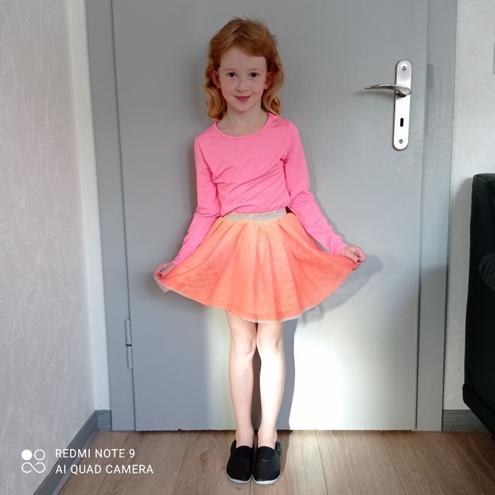 Jupe tulle dégradé orange 6ans - photo numéro 2