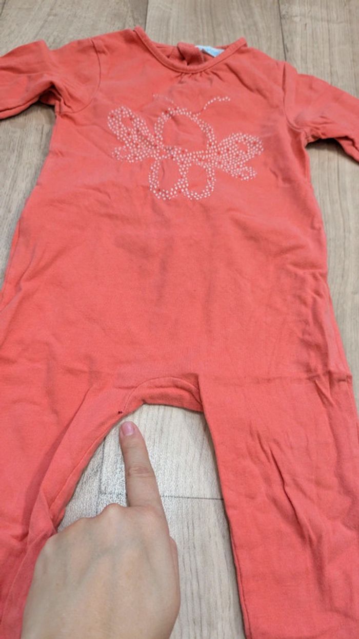 Pyjama/Grenouillère Corail Obaïbi 18 Mois - photo numéro 2