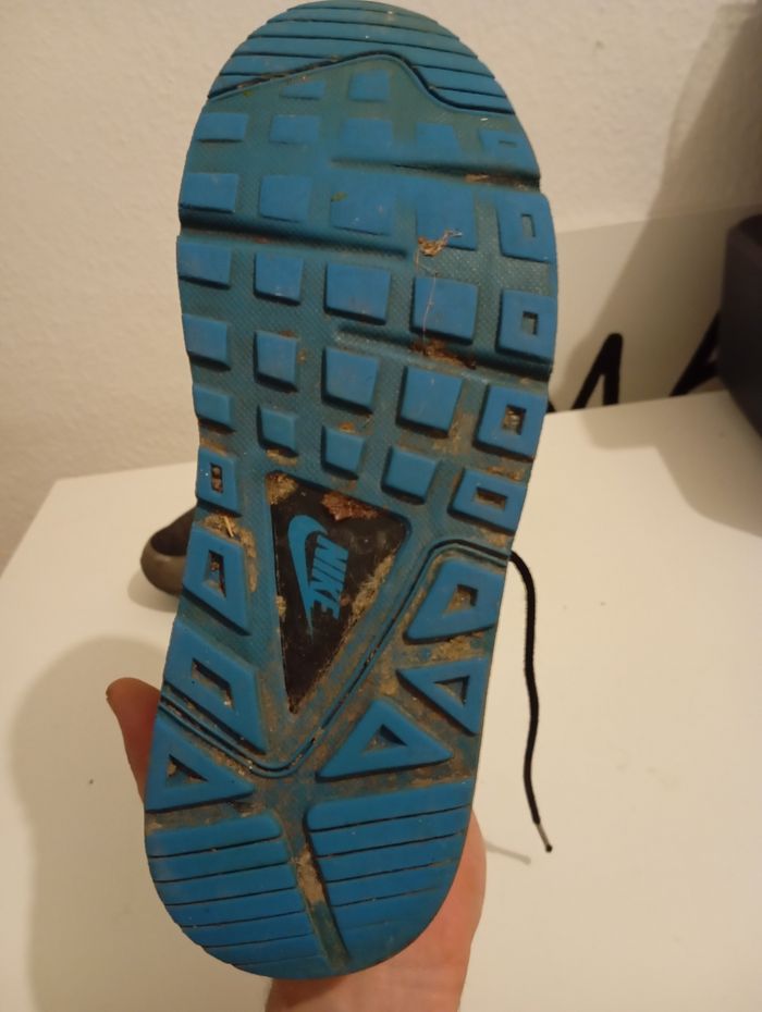 Basket noir grise et bleu Nike Airmax - photo numéro 8