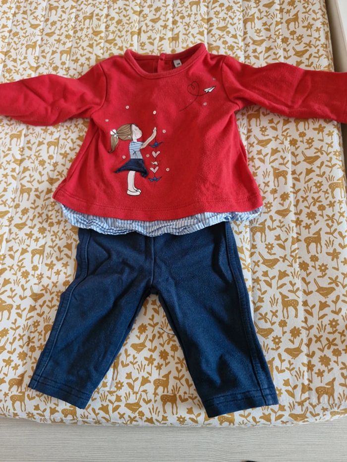 Ensemble bébé fille taille 3 mois